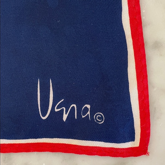 VERA NEUMANN Vintage Vibrant Colorblock Silky Square Scarf - Picture 2 of 16